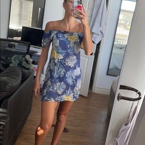 Reformation off-the-shoulder mini